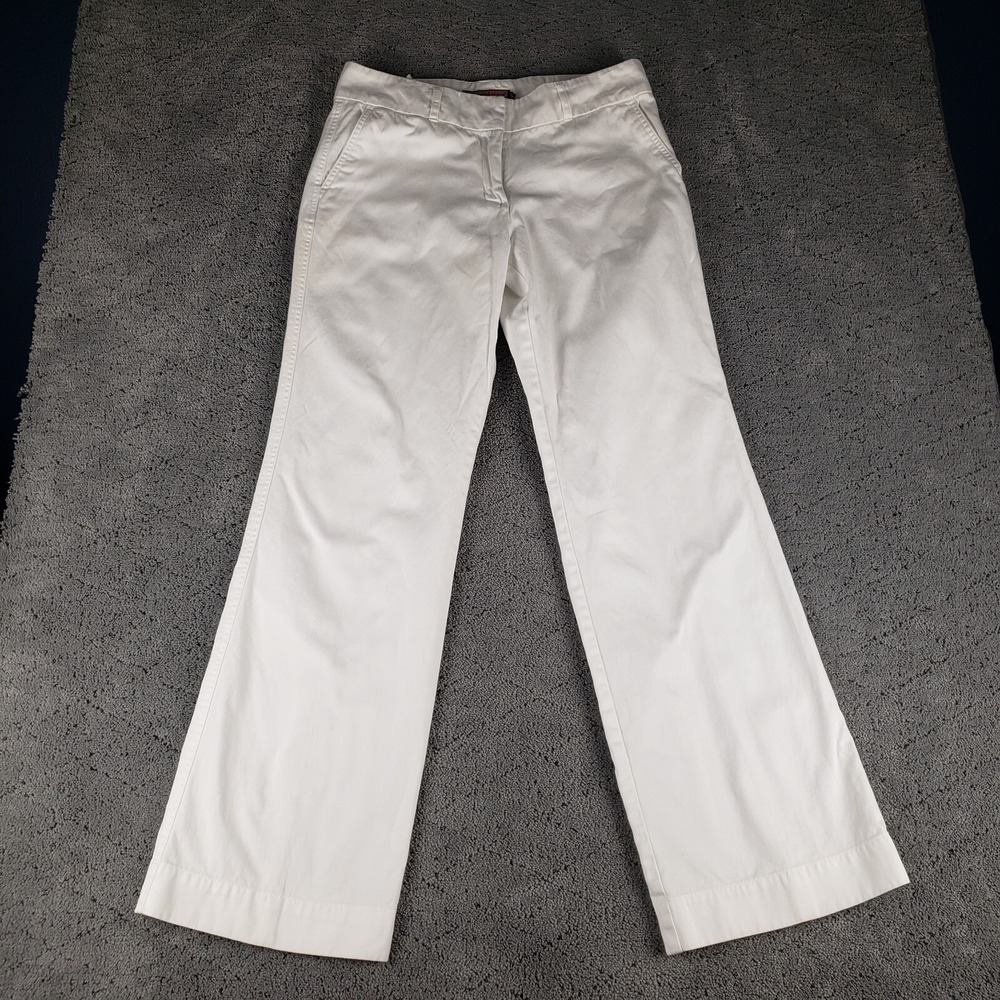 Vineyard Vines Pants‎ Womens 32x32 White Flare Mid Rise Coastal Beach Career